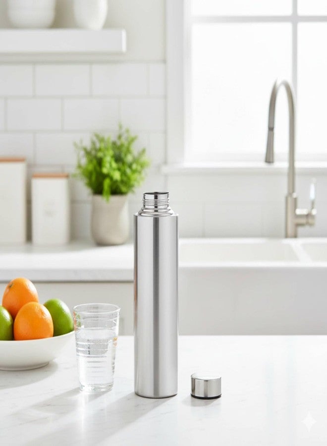 FINALITY Stainless Steel Water Bottle| Fridge Water Bottle, 1 Litre (1000ml), Silver Color, Pack of (1) - Image 3